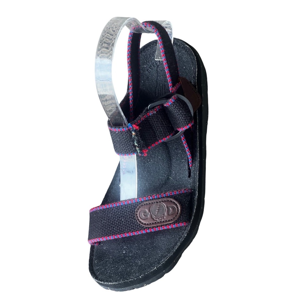 Grateful Dead Dead Tread Leather Sandals Mens 7 Womens 9 Festival Y2K Hippie VTG - Picture 9 of 16